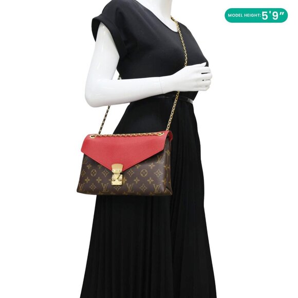 Louis Vuitton Pallas Chain Monogram Canvas Crossbody Bag Cherry - Picture 2 of 14